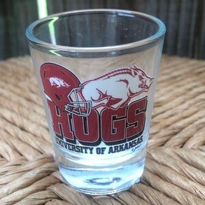 Arkansas Razorbacks Game Day Shot Glass New With Tags Size 2oz